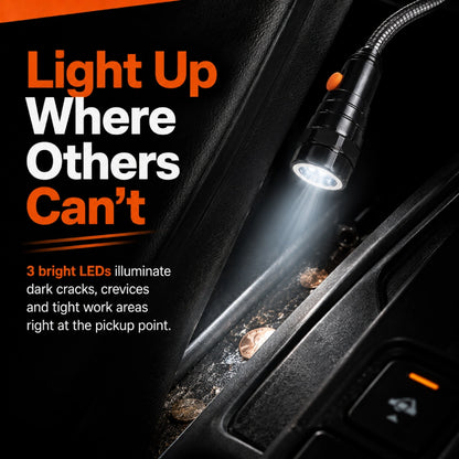 Extendable Magnetic Pickup Tool with LED